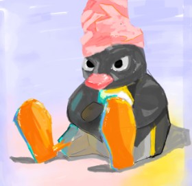 Philip の ペンギン の絵