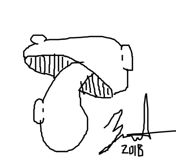 Drawing of Mushroom by Xbruhitz_mehX