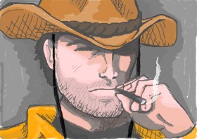 bjorn の カウボーイ の絵