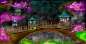 Рисунок на тему «Мост» — автор: Eclat de Lune