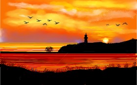 Drawing of Lighthouse by GJP