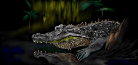 Çhåching の アリゲーター の絵