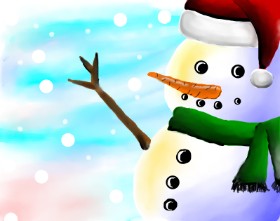 Freny の 雪だるま の絵