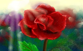 Рисунок на тему «Роза» — автор: Wendy :)