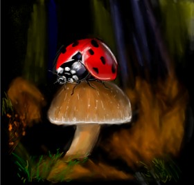 camay の てんとう虫 の絵