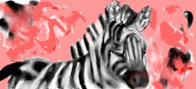 Zebra-Zeichnung von Doodle