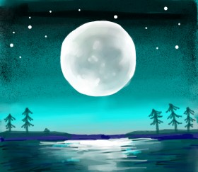 Ja の 月 の絵