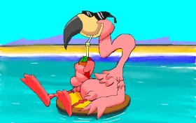 Herbert の フラミンゴ の絵