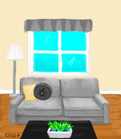 GreyhoundMama の ソファ の絵