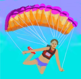 Ja の パラシュート の絵