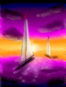 Рисунок на тему «Парусное судно» — автор: 🌌Mom💕E🌌