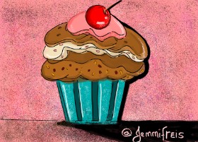 Рисунок на тему «Маффин» — автор: Jennifreis