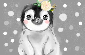 Unknown の ペンギン の絵