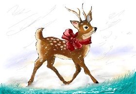 Sunya の トナカイ の絵