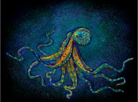 Рисунок на тему «Осьминог» — автор: Tara