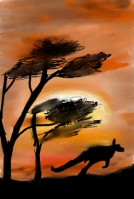 Drawing of Kangaroo by Amanah🥰