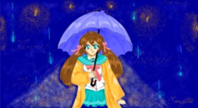 chipichipi chapachapa の 傘 の絵