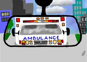 SAM AKA MARGARET 🙄 の 救急車 の絵