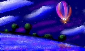 Herbert の 熱気球 の絵