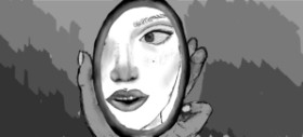 Amy の 鏡 の絵
