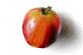 Drawing of Apple by Jan