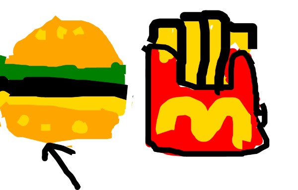 Derp の ハンバーガー の絵