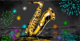 Eclat de Lune の サックス の絵
