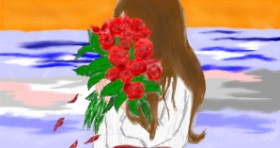Рисунок на тему «Цветок» — автор: InessA