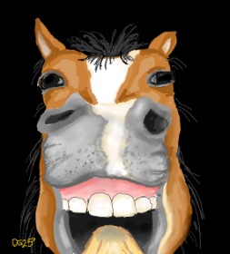 Konj - autor: GreyhoundMama