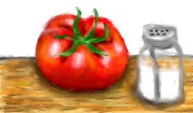 Рисунок на тему «Помидор» — автор: AYAN