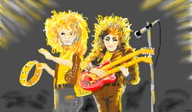 Drawing of Zeppelin by Flowerpot