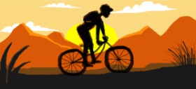 Drawing of Bicycle by Visay
