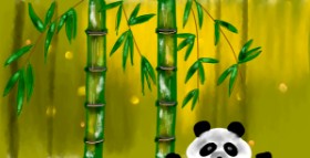 Drawing of Bamboo by Eclat de Lune
