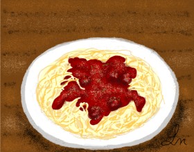 Nonuvyrbiznis  の スパゲッティ の絵