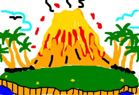 RUTLANLUIRHIMAY の 火山 の絵