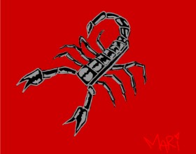 Drawing of Scorpion by MaRi