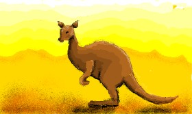 Paranoia の カンガルー の絵