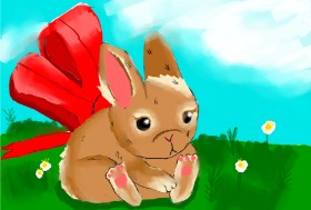 Рисунок на тему «Кролик» — автор: Tigrichka45