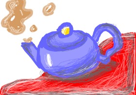 im just rich の ティーポット の絵