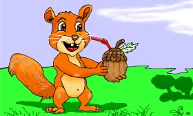 Рисунок на тему «Желудь» — автор: Flowerpot