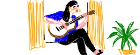 Рисунок на тему «Гитара» — автор: alison