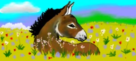 Debidolittle の ロバ の絵