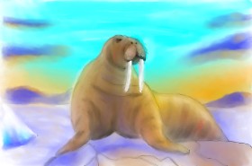 Рисунок на тему «Морж» — автор: Wizard