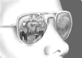 Drawing of Sunglasses by Foo
