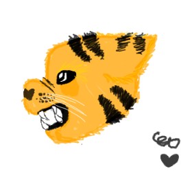 🐱 の トラ の絵