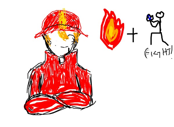 Feuerwehrmann-Zeichnung von VoltronIsCoolIGuess