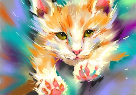 Moon の 猫 の絵