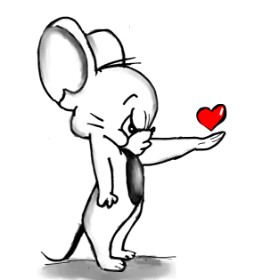 Drawing of Jerry (Tom & Jerry) by Sala