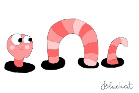 kat の 虫 の絵