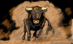 Drawing of Bull by SAM AKA MARGARET 🙄